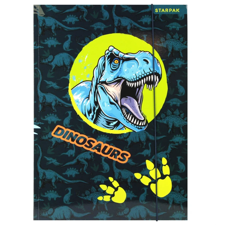 Teczka z gumką A4 Dino Glow - Starpak