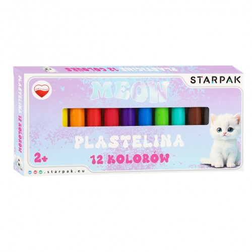 Plastelina 12 kol. Cute Kitty - Starpak