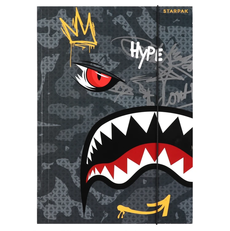 Teczka z gumką Shark A4 - Starpak