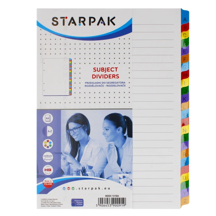 Przekładka do segregatora Alfabetyczna A4 - Starpak