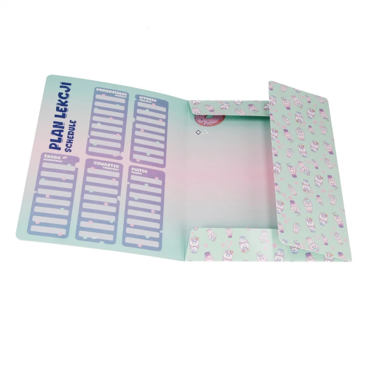 Teczka z gumką papierowa A4 Bubble tea - Starpak