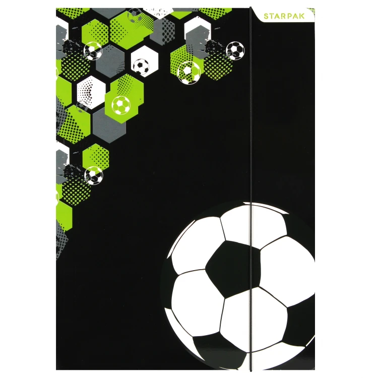 Teczka z gumką pap. A4 Football - Starpak