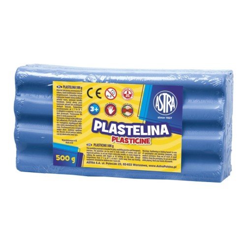Plastelina niebieska 0,5 kg - Astra