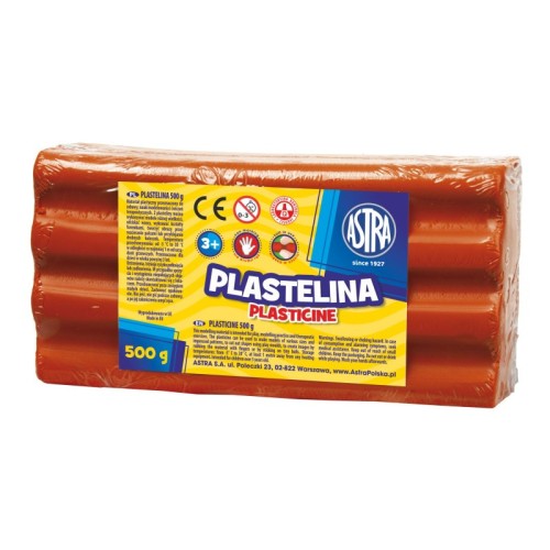 Plastelina czerwona 0,5 kg - Astra