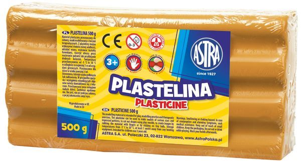 Plastelina pomarańczowa 0,5 kg - Astra