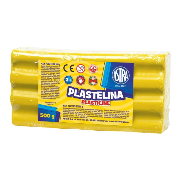 Plastelina żółta 0,5 kg - Astra