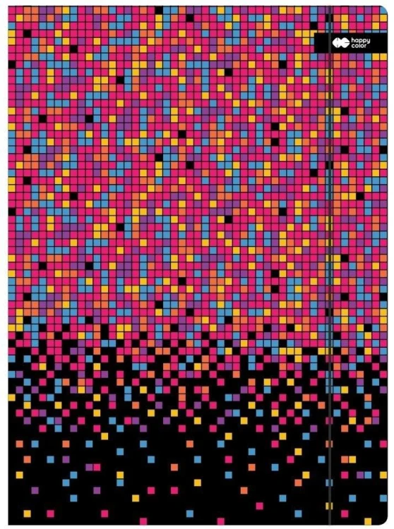 Teczka kartonowa z gumką A4 PIXI Disco - Happy Color