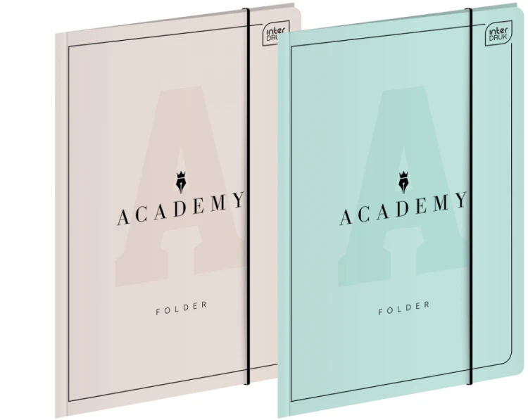 Teczka z gumką A4+ Academy Pastel - Interdruk