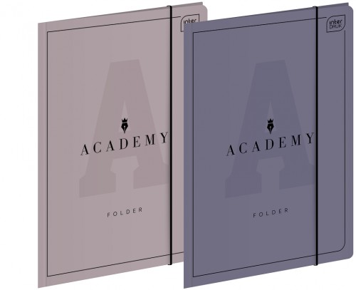 Teczka z gumką A4+ Academy mix kolorów - Interdruk