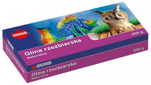 Glina rzeźbiarska naturalna 500 g MONA