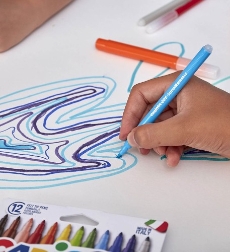 Pisaki łatwozmywalne Carioca Joy 12 kolorów