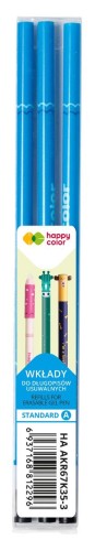 Wkład do długopisu wymazywalnego 0,5 mm niebieski - Happy Color.jpg