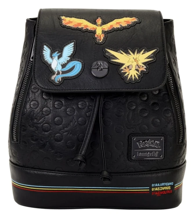 Plecak Pokémon legendarne ptaki Moltres Zapdos Articuno