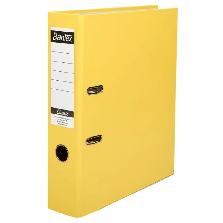 Segregator A4 Budget 7,5 cm żółty - Bantex