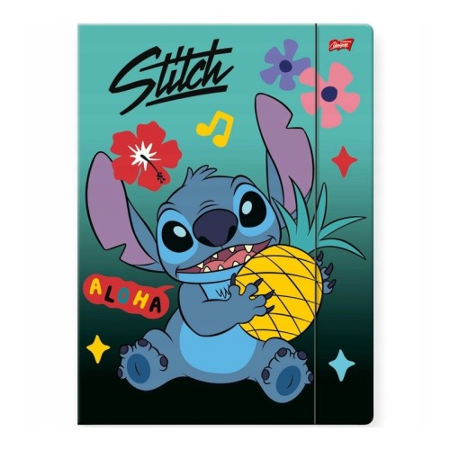 Teczka z gumką Stitch A4