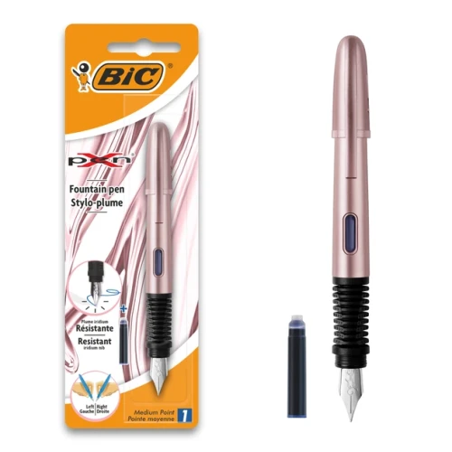 Pióro wieczne BIC X-PEN różowe chrome.webp