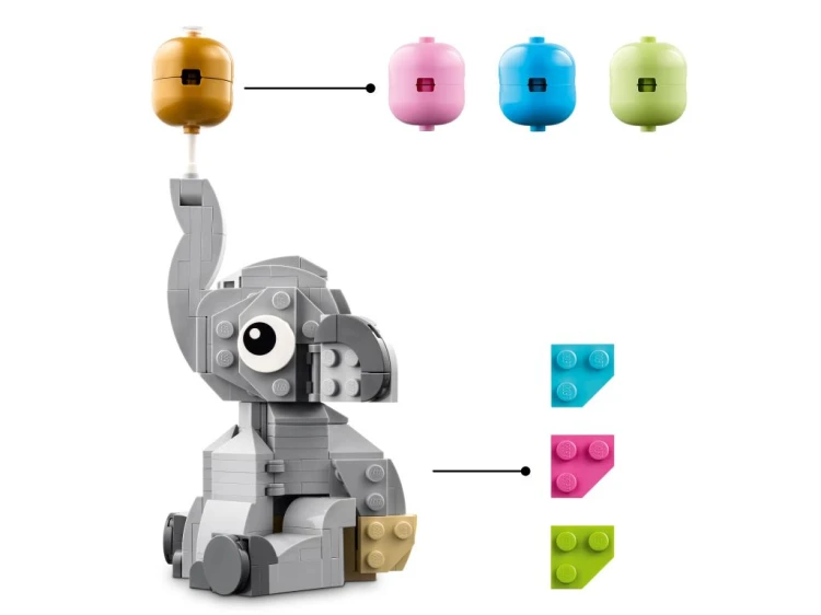 LEGO ICONIC 40814 Słoniątko na niebie 5.jpg