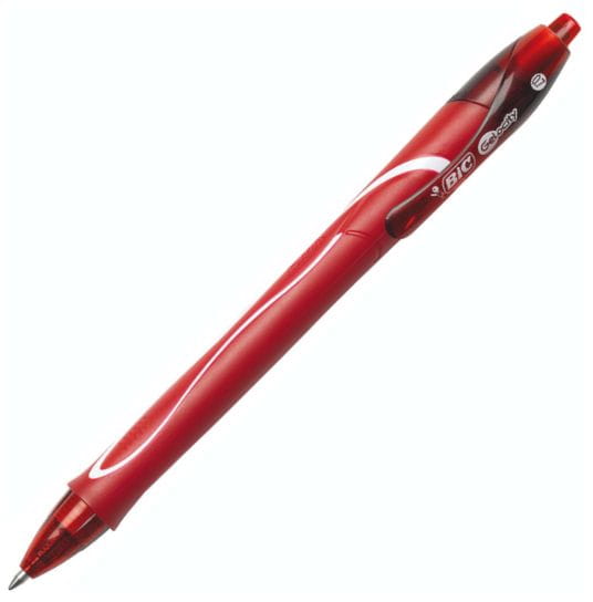 Długopis BIC Intensity Gelocity Quick Dry czerwony.jpg