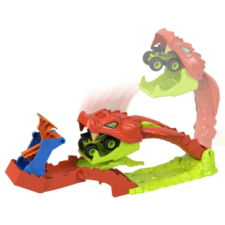 Hot Wheels Monster Trucks Mega skok Nokaut węża 5.webp