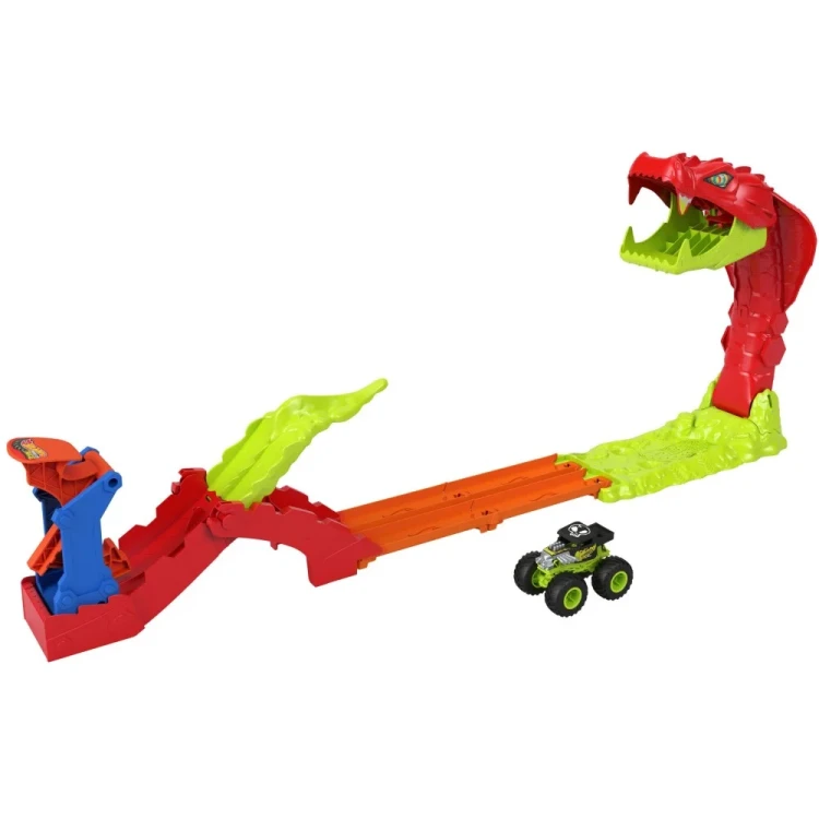 Hot Wheels Monster Trucks Mega skok Nokaut węża 4.webp