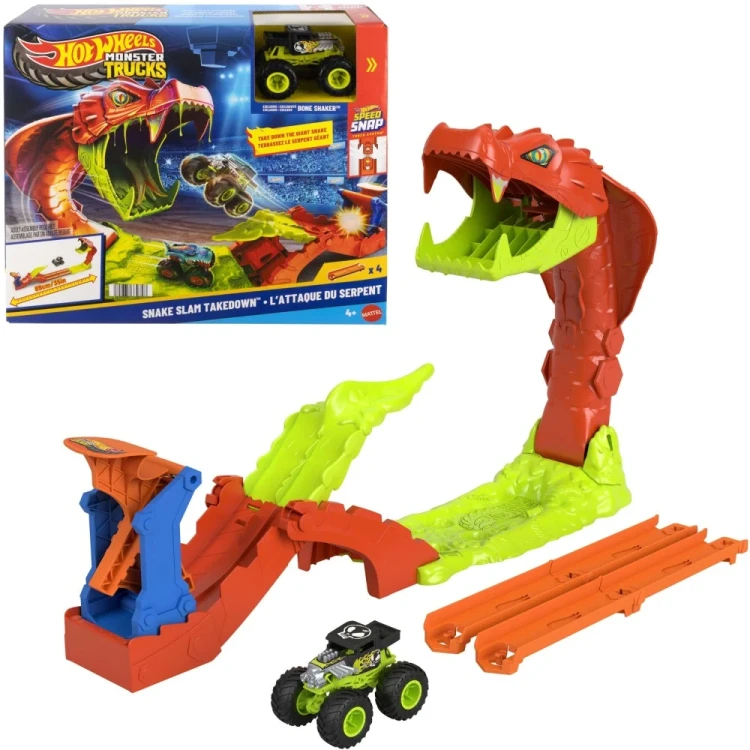 Hot Wheels Monster Trucks Mega skok Nokaut węża 2.webp