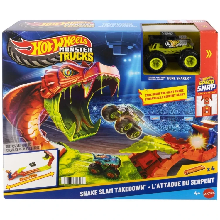 Hot Wheels Monster Trucks Mega skok Nokaut węża.webp