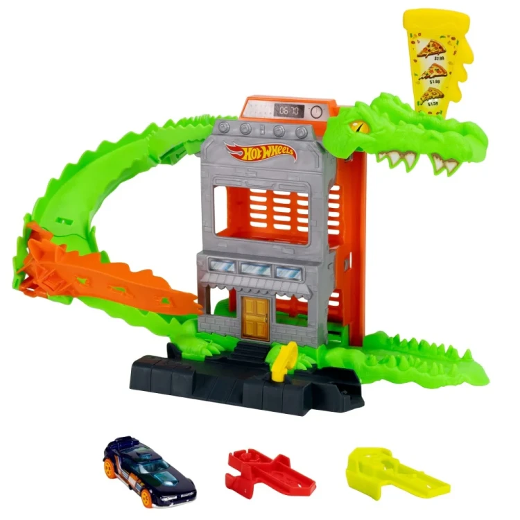 Hot Wheels City Krokodyl Atak na pizzerię 4.webp