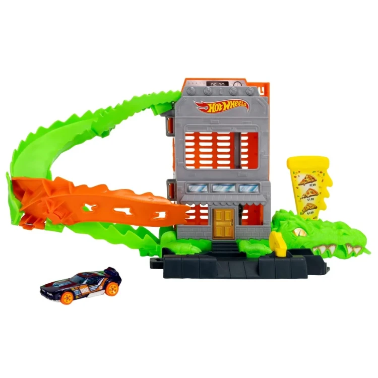 Hot Wheels City Krokodyl Atak na pizzerię 3.webp