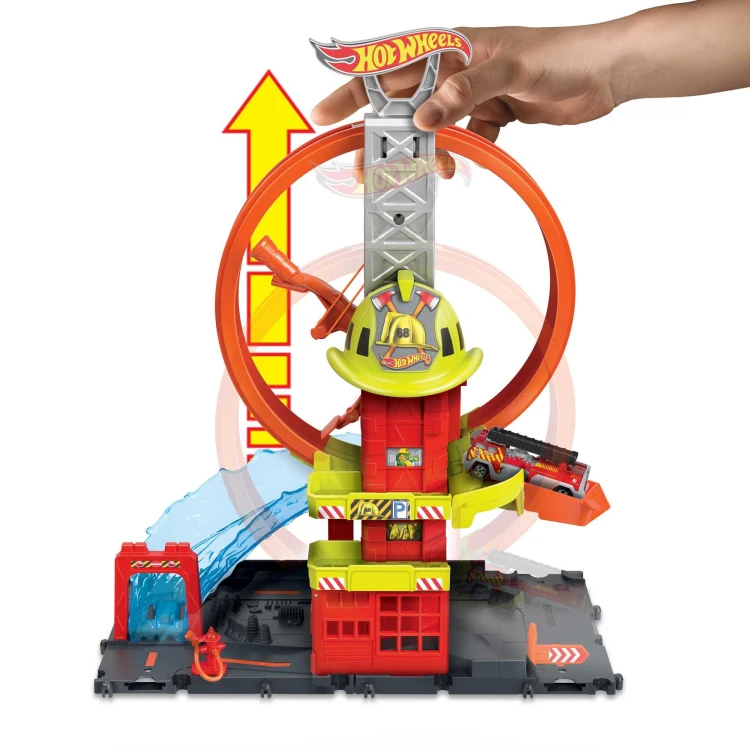 Hot Wheels City Remiza strażacka z superpętlą 4.jpg