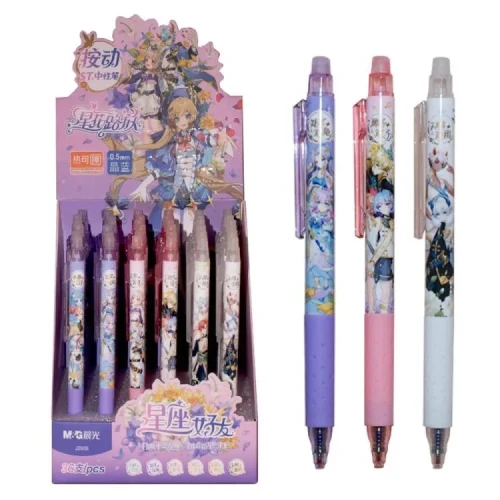 Długopis aut. wymazywalny Korean Flowers Manga 0,5 mm.webp