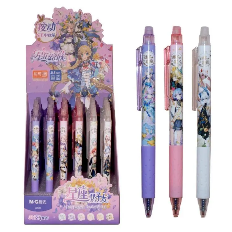 Długopis aut. wymazywalny Korean Flowers Manga 0,5 mm.webp