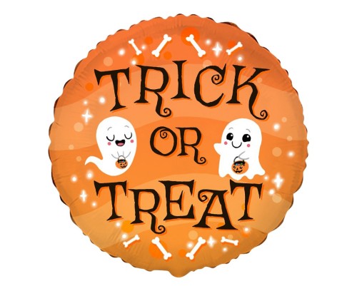 Balon foliowy 18" FX - Trick or treat, niepakowany KK