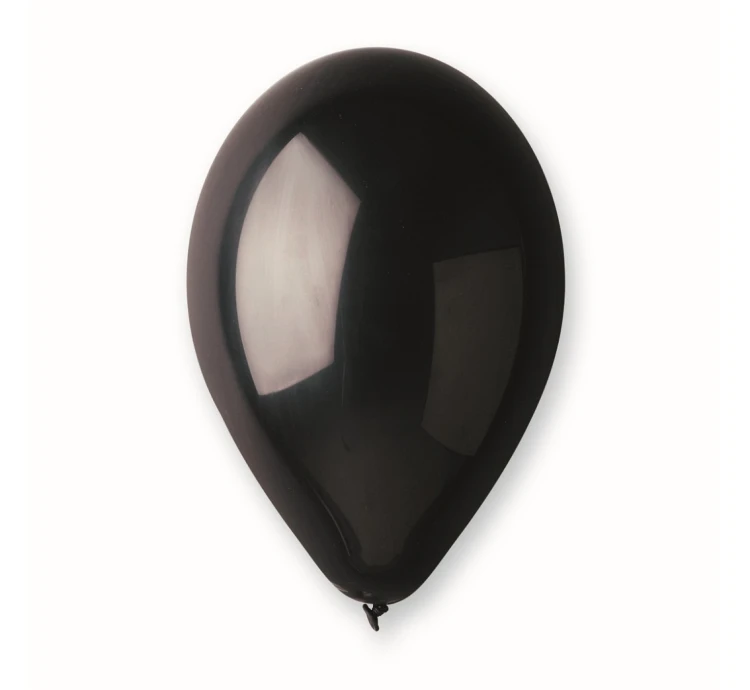Balony Gemar 9 pastel czarne, 100szt..jpg