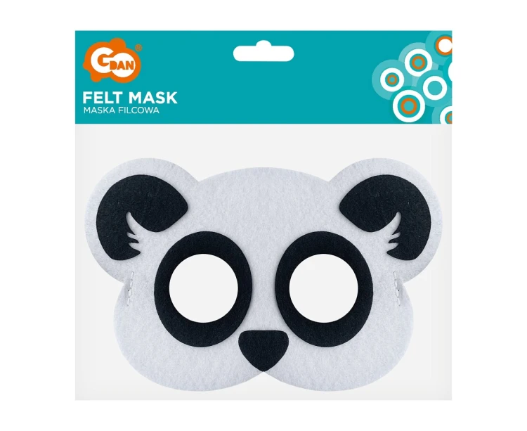 Maska filcowa Panda