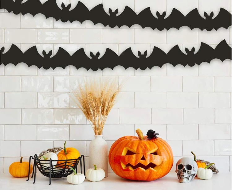 Girlanda pap. Hallowen 300 cm nietoperze Godan