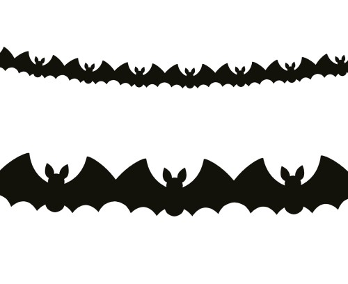 Girlanda pap. Hallowen 300 cm nietoperze Godan
