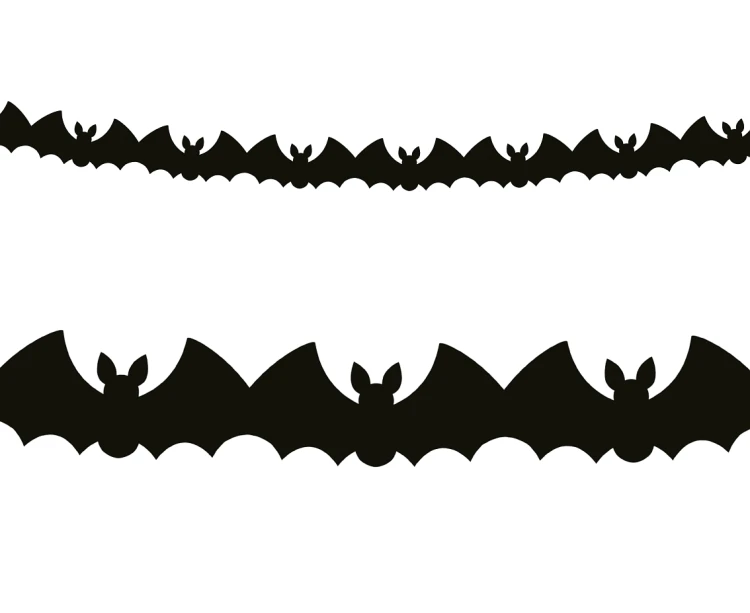Girlanda pap. Hallowen 300 cm nietoperze Godan