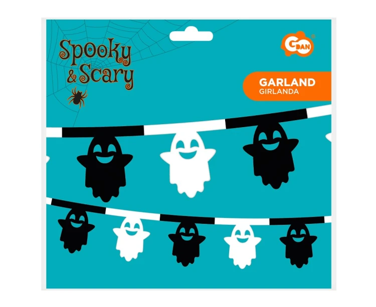 Girlanda pap. Hallowen 360 cm duszki Godan