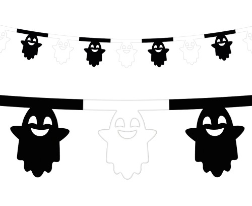 Girlanda pap. Hallowen 360 cm duszki Godan