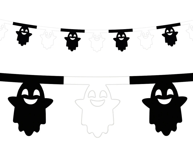 Girlanda pap. Hallowen 360 cm duszki Godan