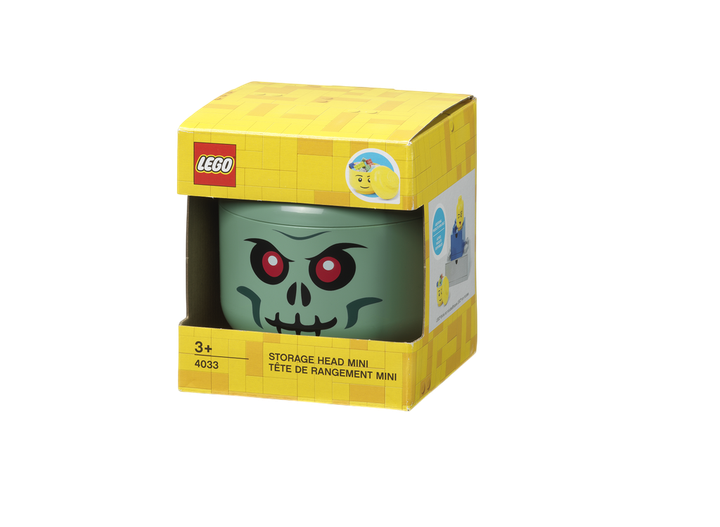 LEGO pojemnik główka mini - green skeleton.webp