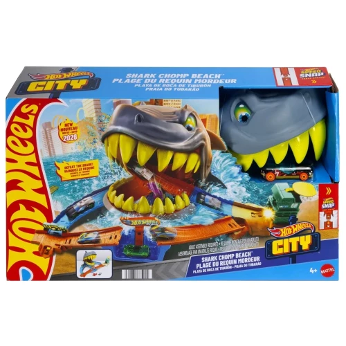 Tor Hot Wheels City Rekin Starcie na plaży.webp