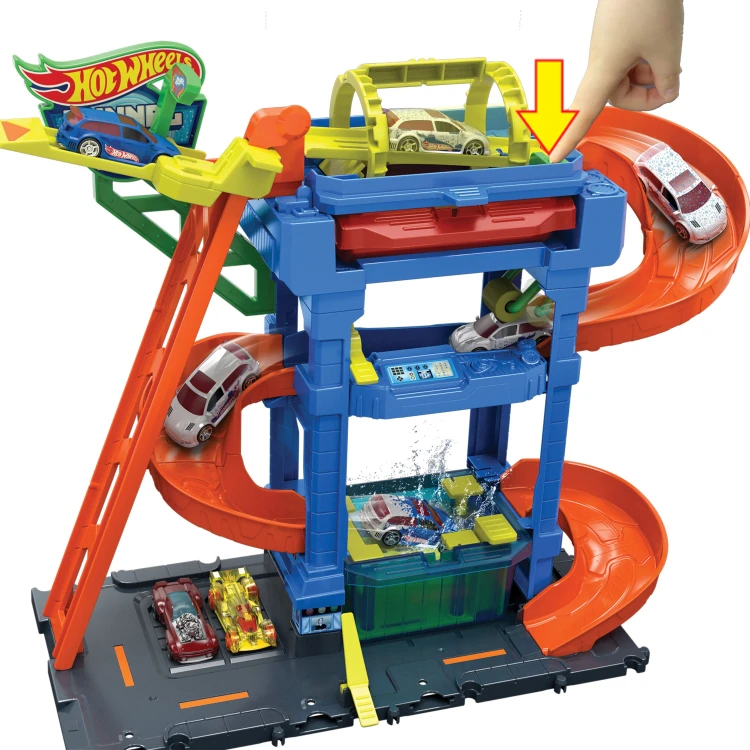 Hot Wheels City Myjnia Odjazdowe zakręty zestaw 5.jpg