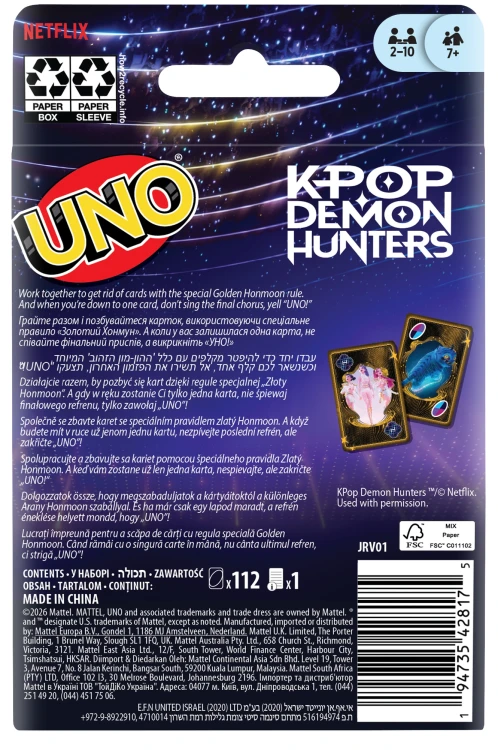 UNO KPop Demon Hunters gra karciana 6.jpg