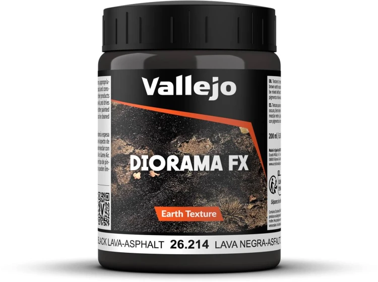 Vallejo- 26.214 - Diorama FX - Earth Textures - Black Lava-Asphalt (200 ml).jpg