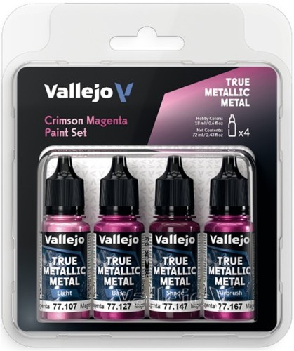 Vallejo 77.261 - True Metallic Metal - Crimson Magenta Paint Set.jpg