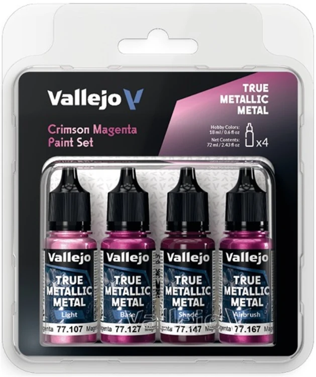 Vallejo 77.261 - True Metallic Metal - Crimson Magenta Paint Set.jpg