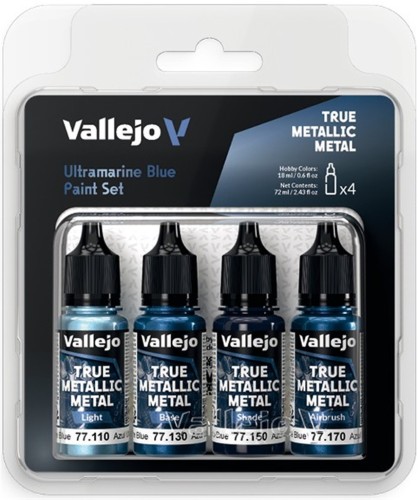 Vallejo 77.263 - True Metallic Metal - Ultramarine Blue Paint Set.jpg