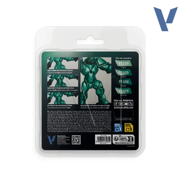 Vallejo 77.265 - True Metallic Metal - Beetle Green Paint Set (5).jpg