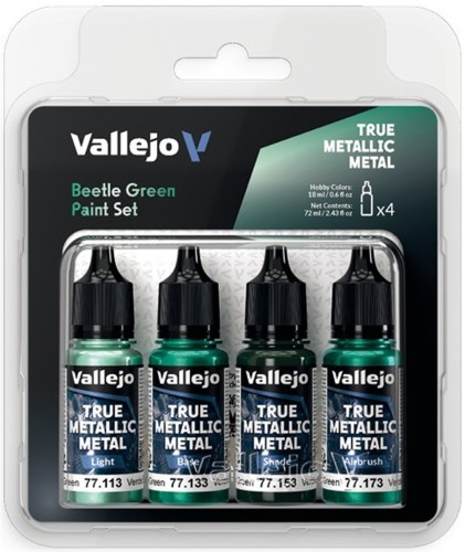 Vallejo 77.265 - True Metallic Metal - Beetle Green Paint Set.jpg
